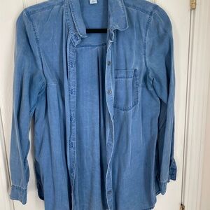 Old Navy Blue Denim Shirt